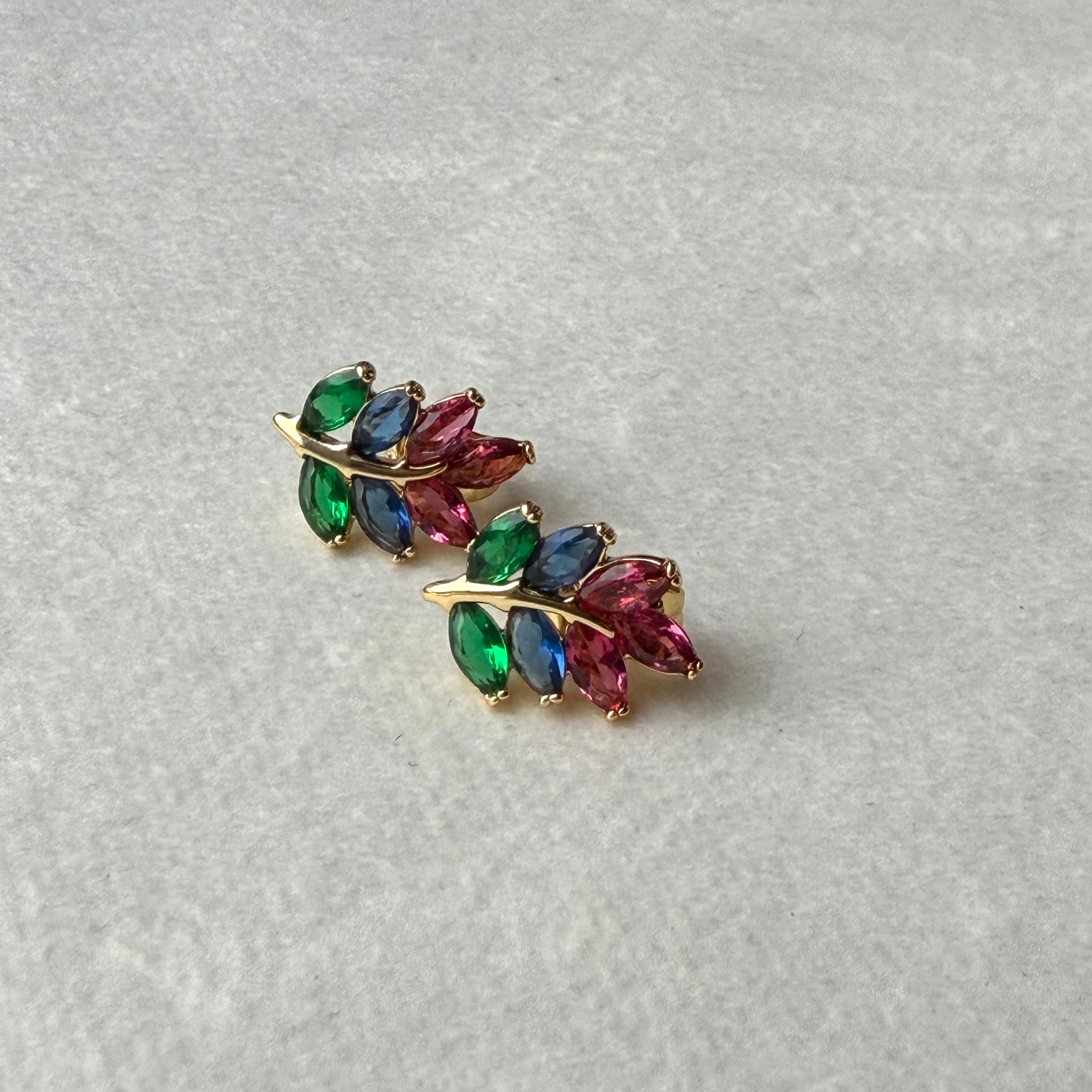 Multi colors earring