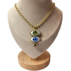 Trío de ojos necklace