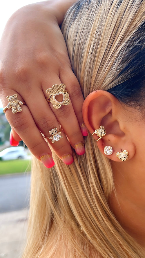 Mini Bear Earring