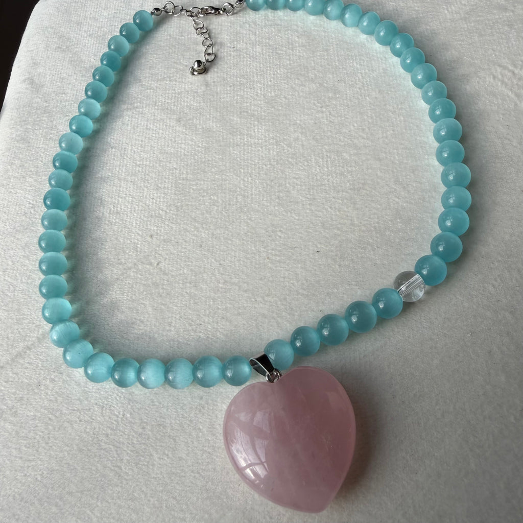 Sweet blue candy necklace