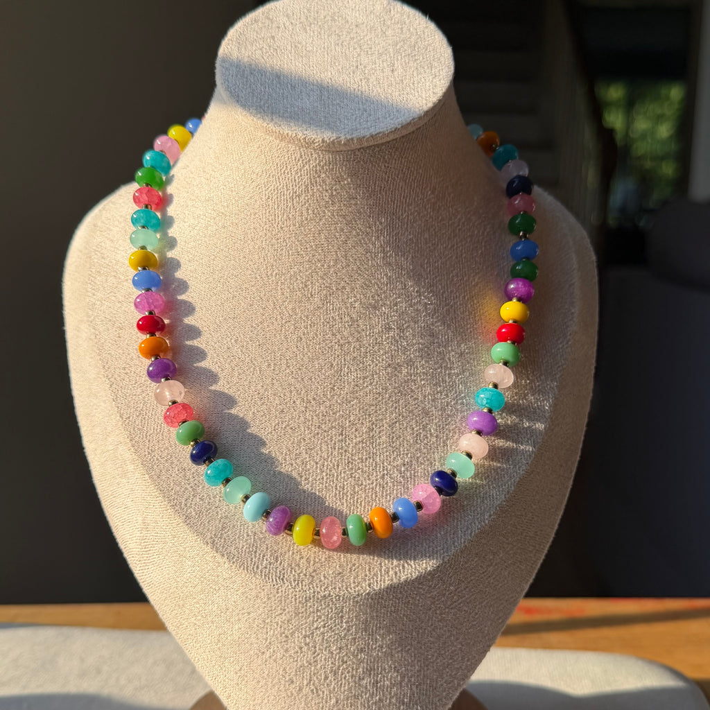 Natural stone carlita necklace