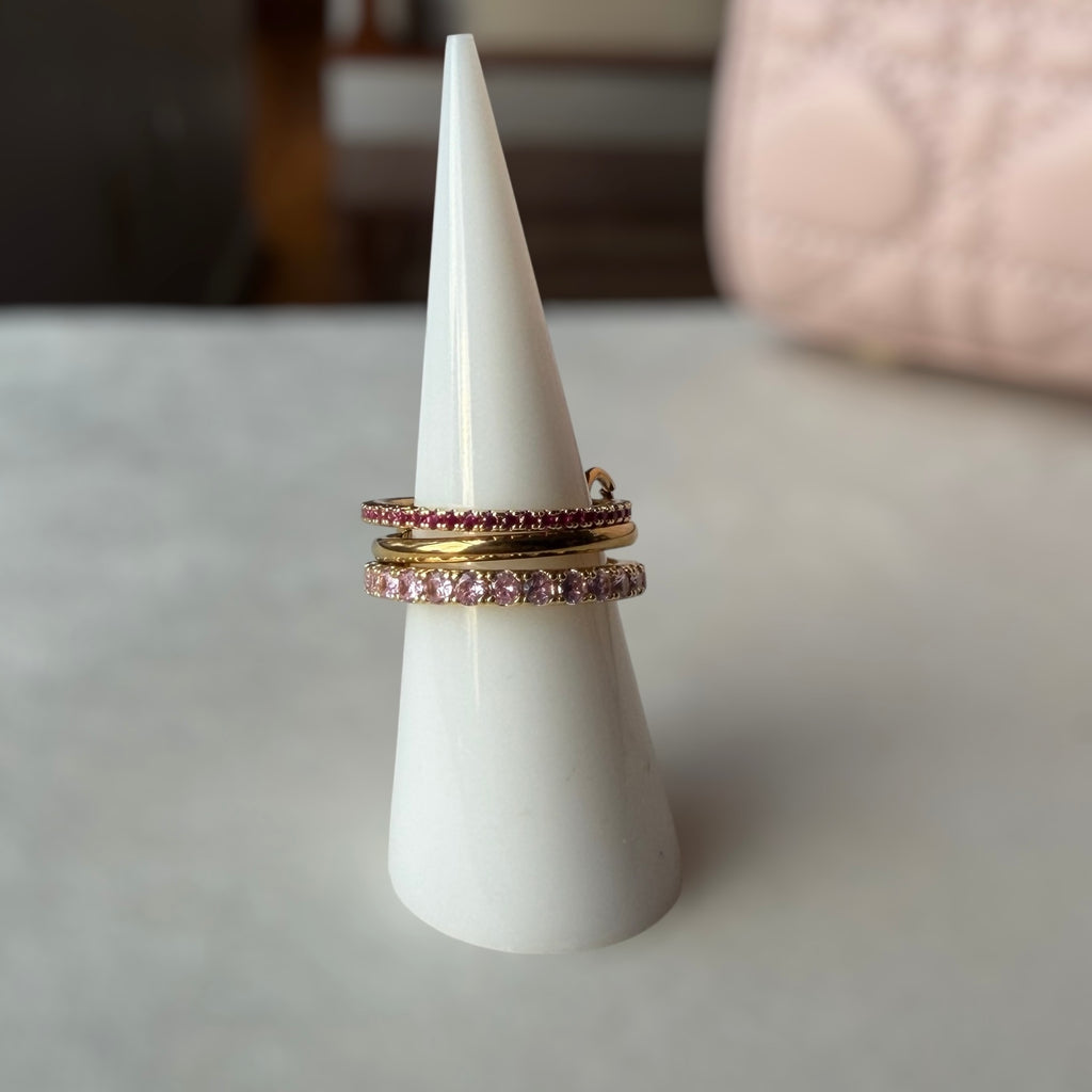 Pink tennis trio Ring