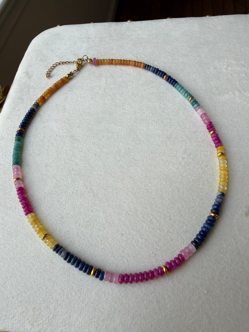 Mini natural stone Candy necklace