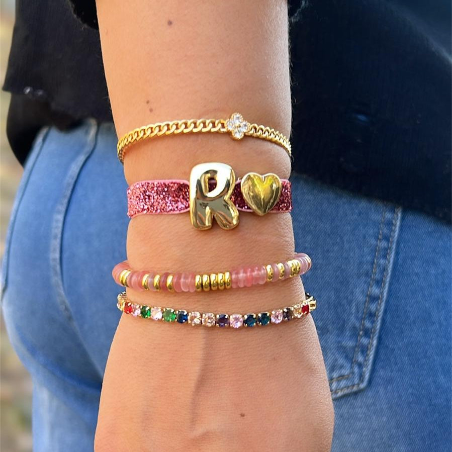 Initial Elastic Bracelet