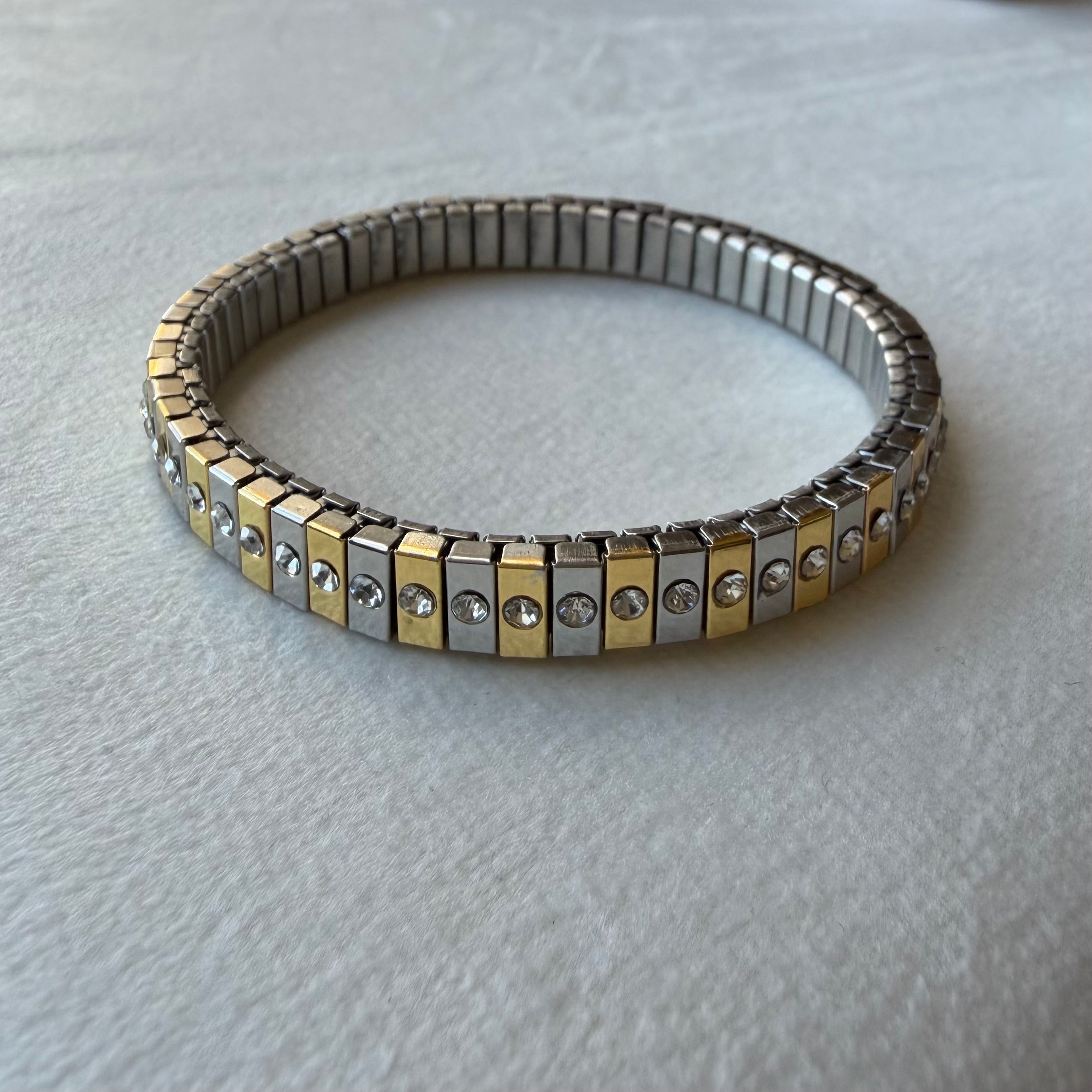 Bicolor toque de luz bracelet