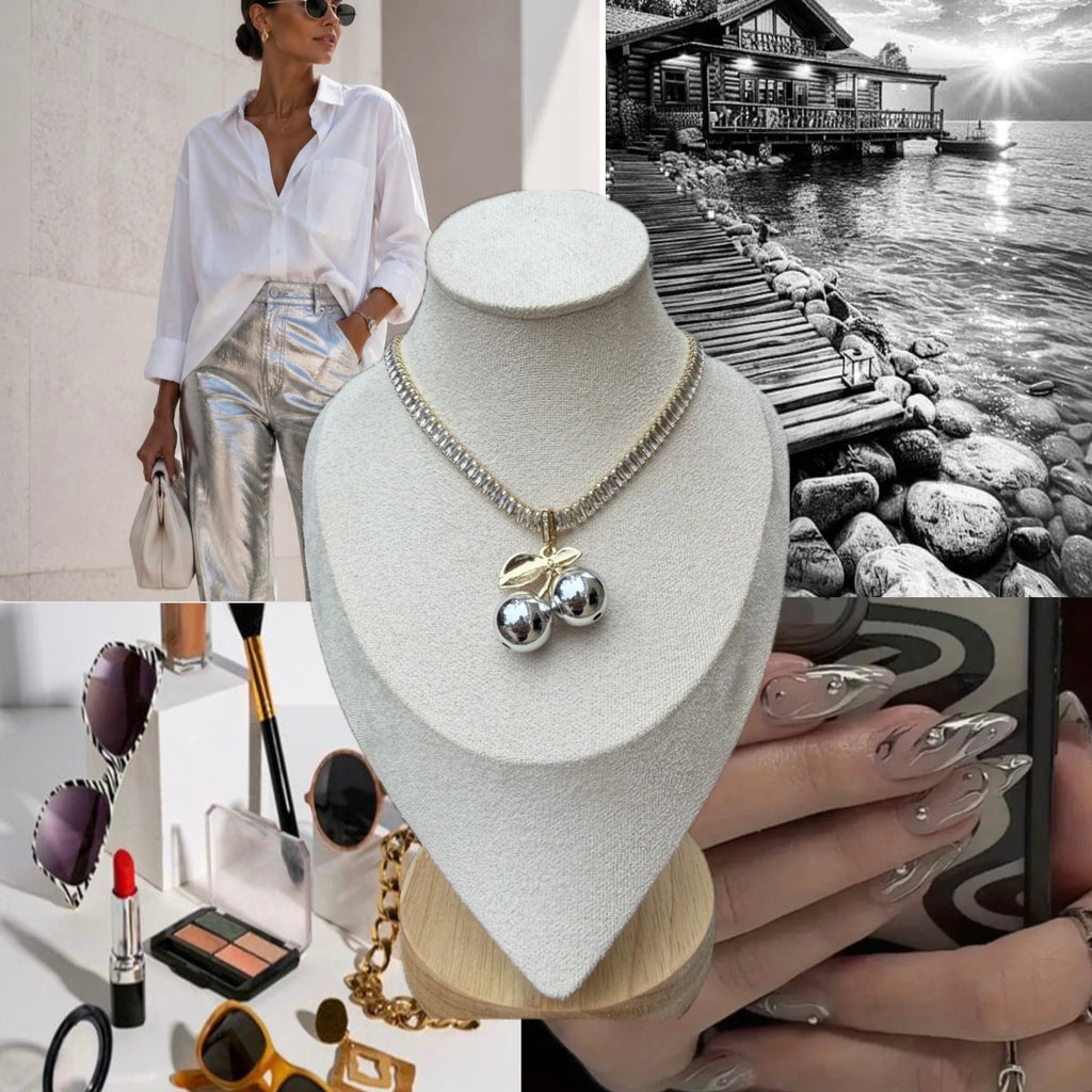 Cereza tennis necklace