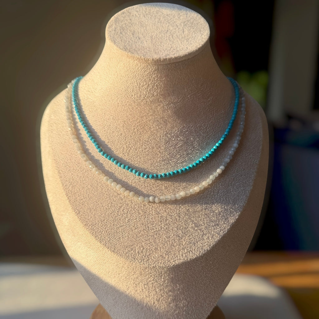 Mini natural stone necklace
