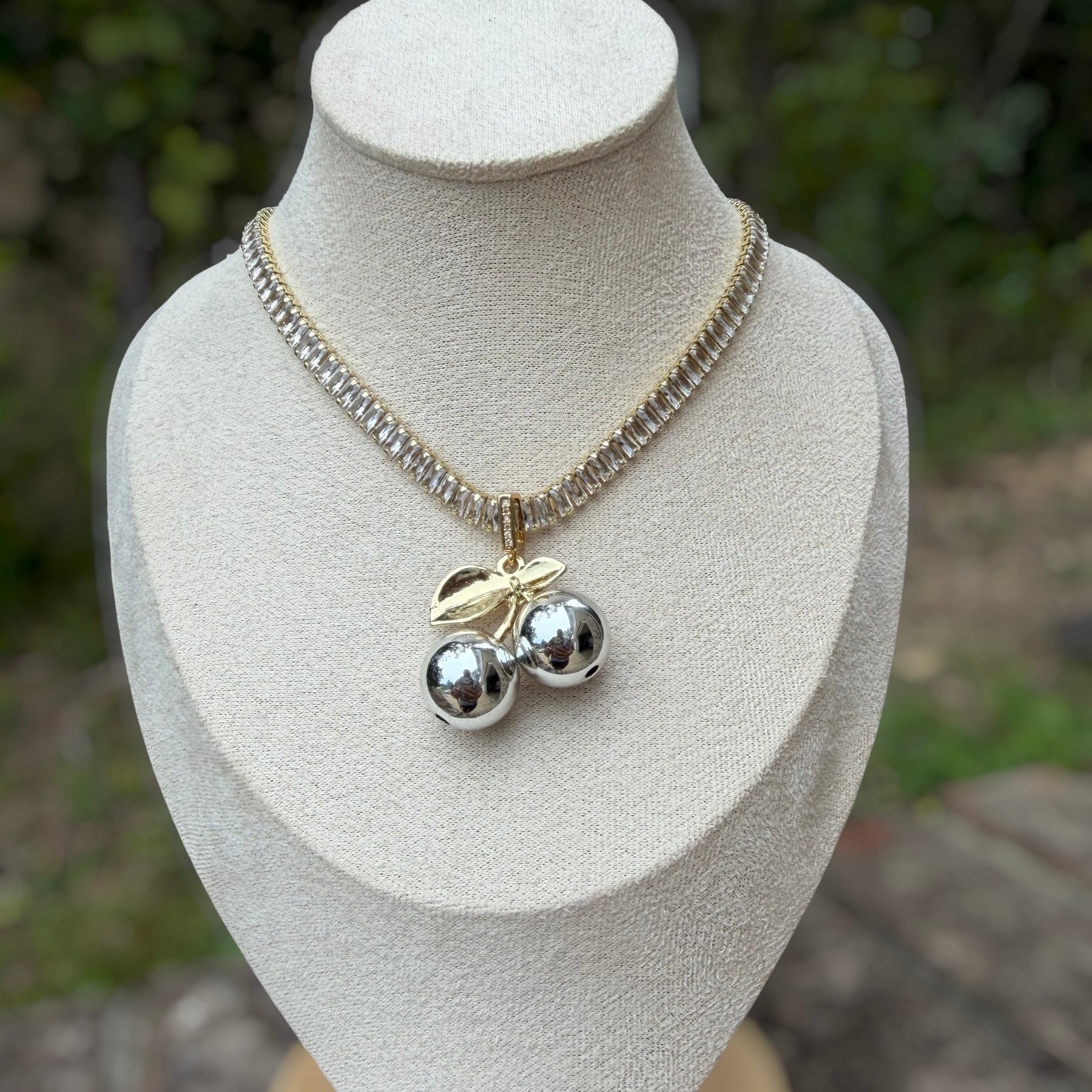 Cereza tennis necklace