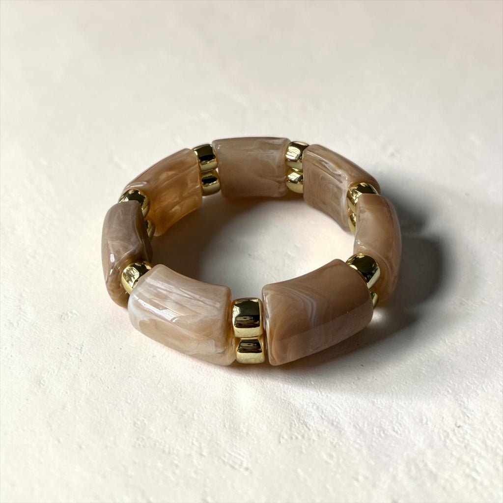 Natural stone nut bracelet