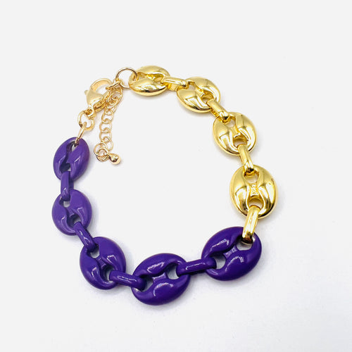 Bicolor GG Necklace Bracelet