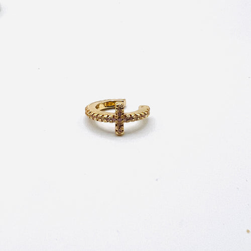Cross Circon earcuff