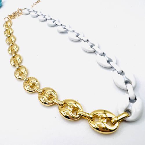 Bicolor GG Necklace Bracelet