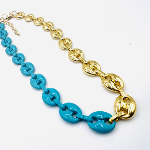 Bicolor GG Necklace Bracelet