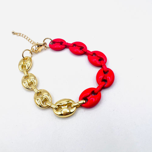 Bicolor GG Necklace Bracelet