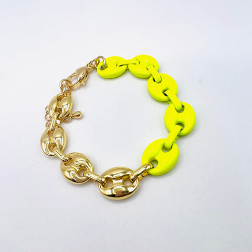 Bicolor GG Necklace Bracelet