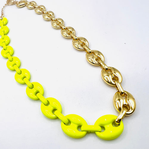 Bicolor GG Necklace Bracelet