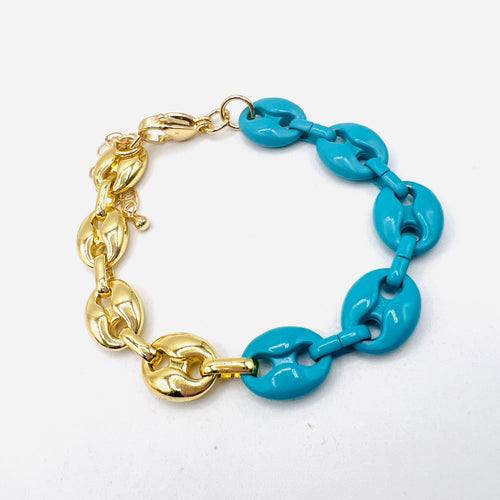 Bicolor GG Necklace Bracelet