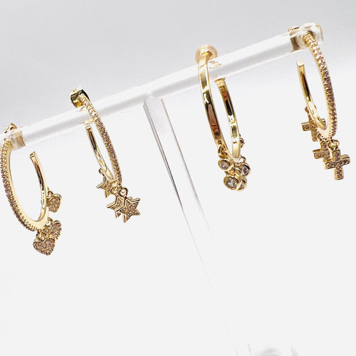 Dijes argollas Earring