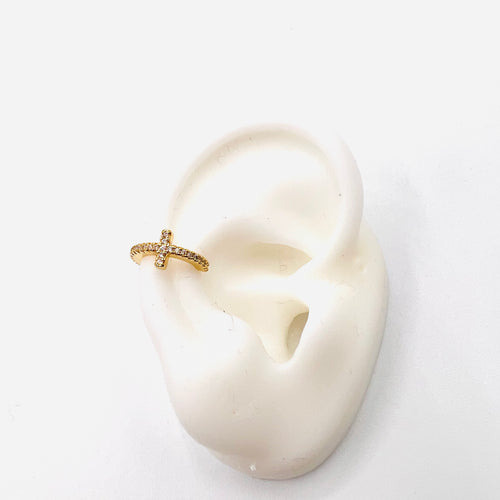 Cross Circon earcuff