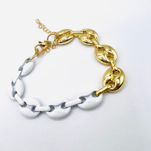 Bicolor GG Necklace Bracelet