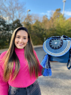 Blue Crista Wayu Bag