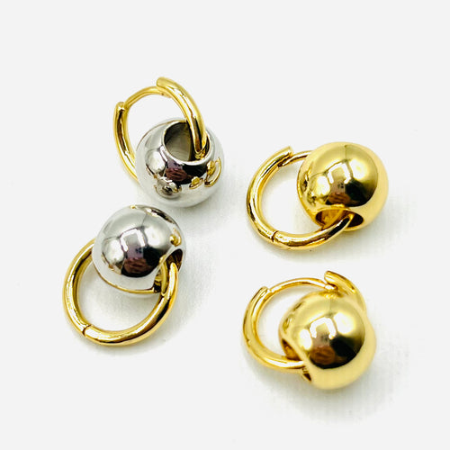 Bicolor Hoop Earring
