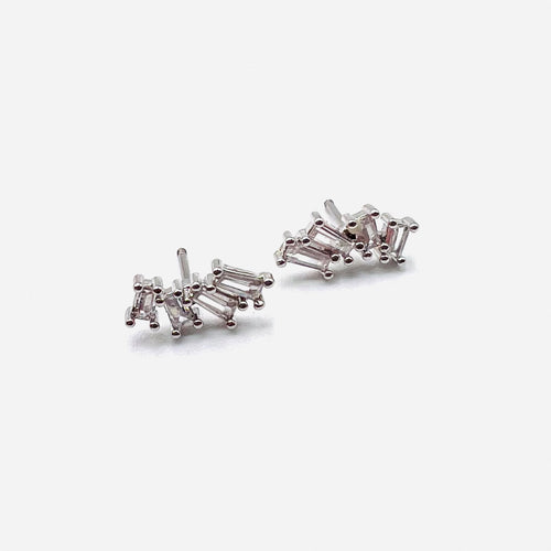 Cristal Silver mini earring