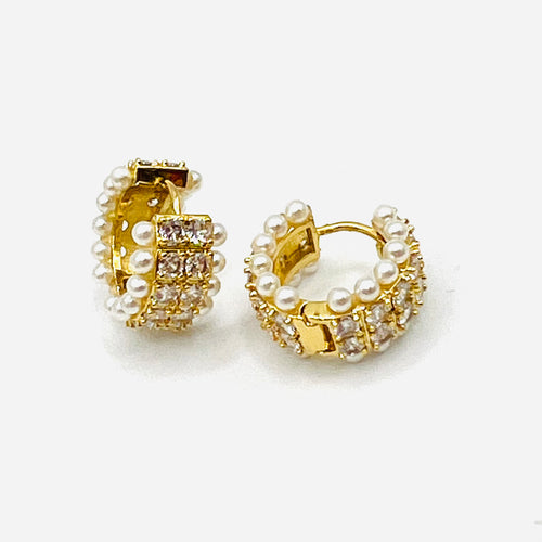 New cristal Pearl earring