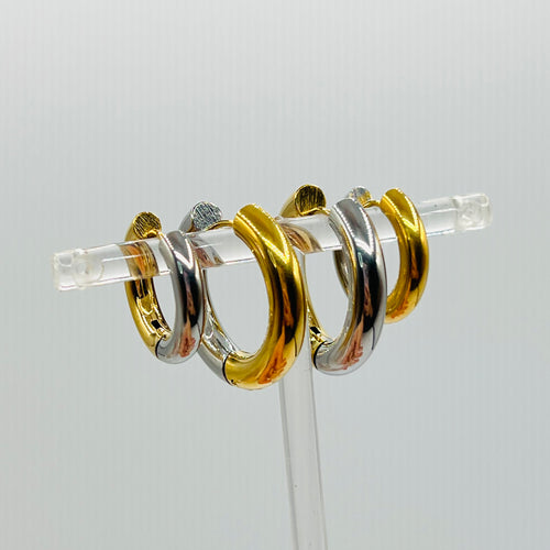 Gold and Silver Earrings