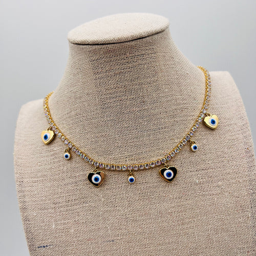 Eye tennis Necklace