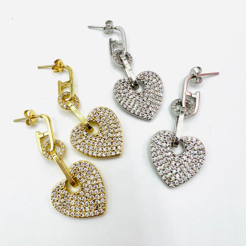Large Heart Earring