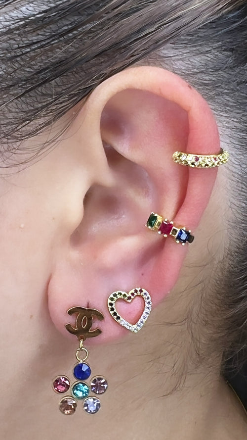Cristal colors earcuff